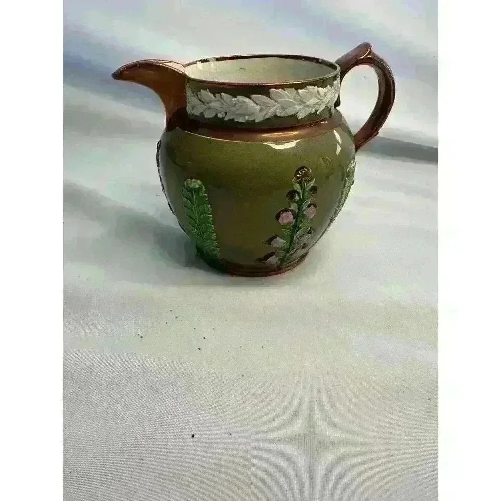Gorgeous Enoch Wood & Son English Copper Lustre Pitcher Early 19th Century Rare